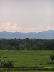 Hills of Laos as seen from my school