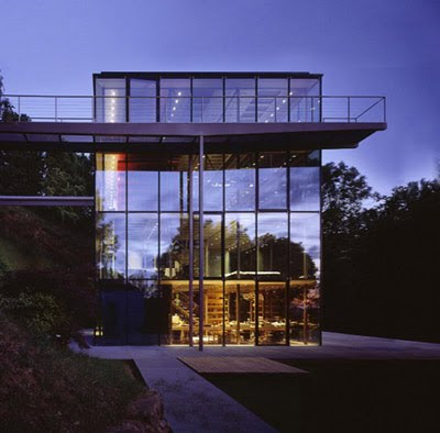 modern architecture sustainable glass house design