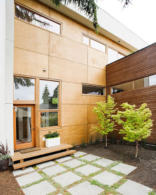 luxury organic wooden house design exterior