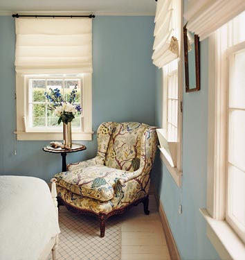 Pretty blue bedroom, bedroom, interior design, home design