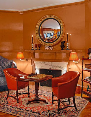 Orange Living Room Design, Interior Design