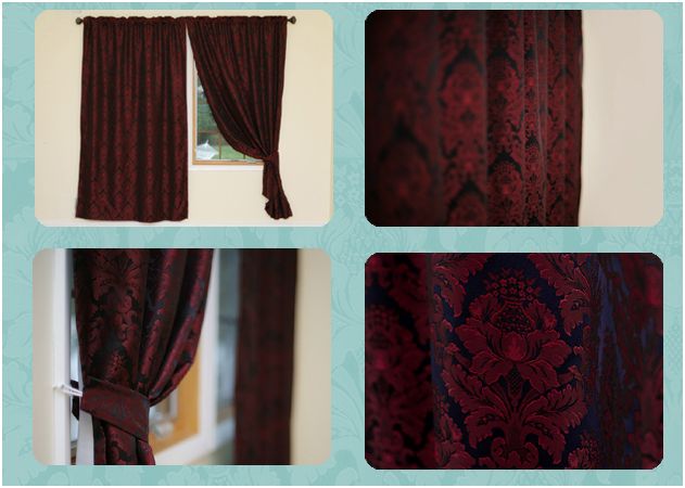 Red Damask Curtains