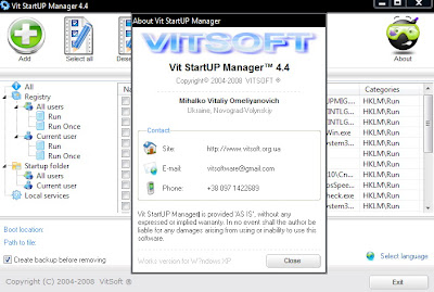 Configuring Startup Programs Windows Vista