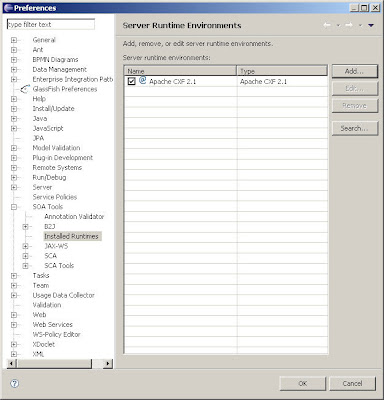 You will the Apache CXF Runtime added