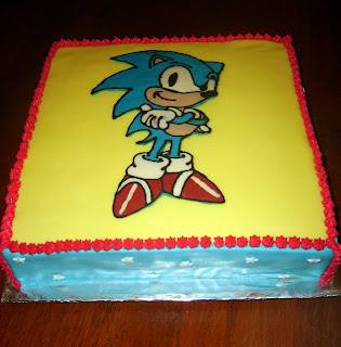 Sonic Birthday Cake on Caketopia  Sonic The Hedgehog Birthday Cake