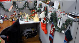 Angie's Pieces of Flair Christmas Cubicle Decorating Contest