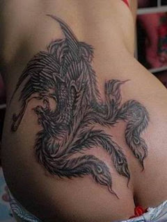 Tattoo phoenix on back