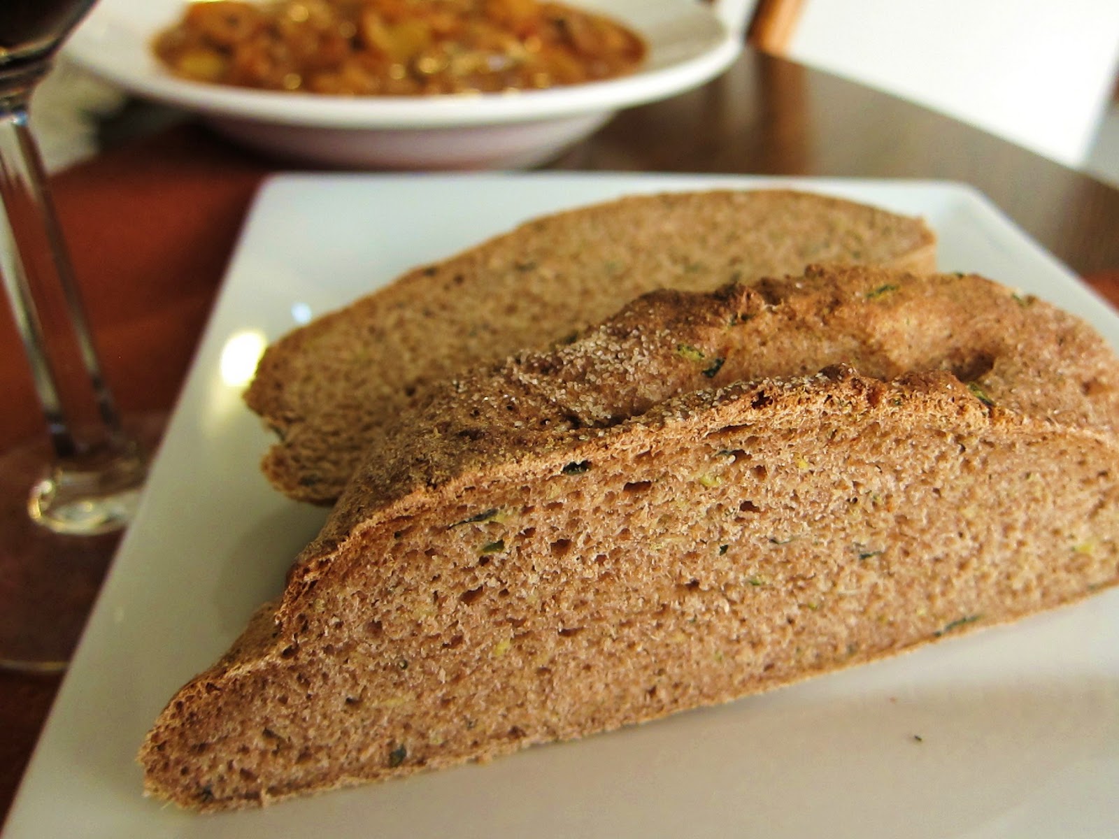 Garlic and Sea Salt Autumn Vegetable and Seitan Stew with Rustic Whole
