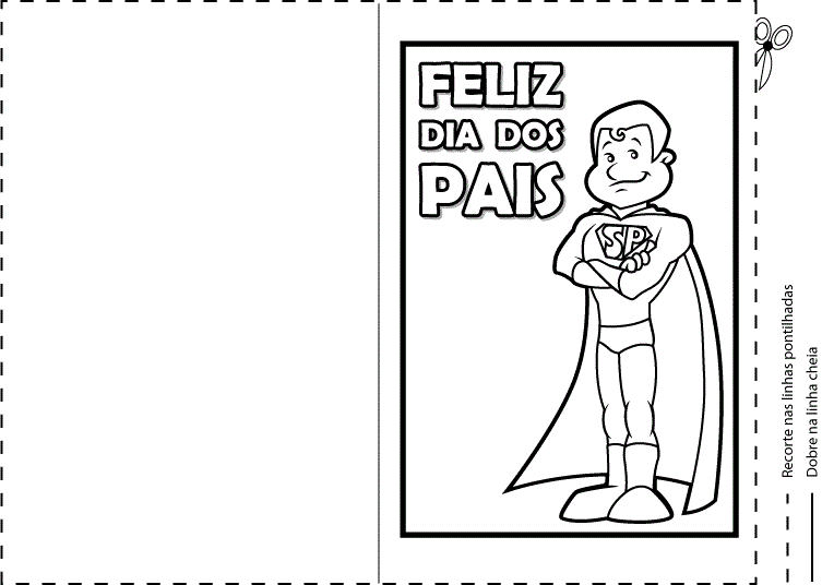 3a Cartão de Dia dos Pais para Imprimir - 2017 3a