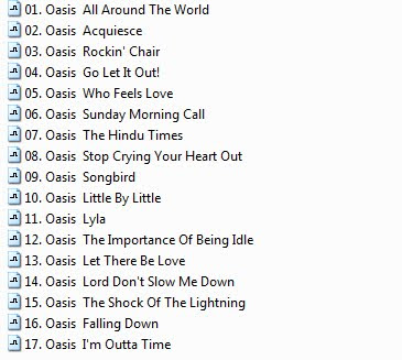 Revealed: Official Top 20 Biggest Selling Oasis Songs