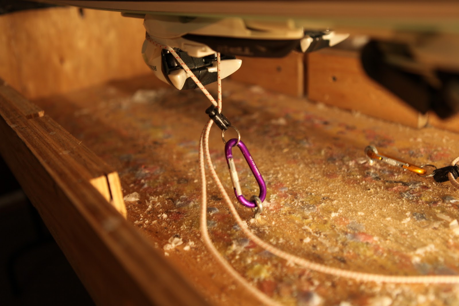 CB DIY ski tuning bench and vises 1