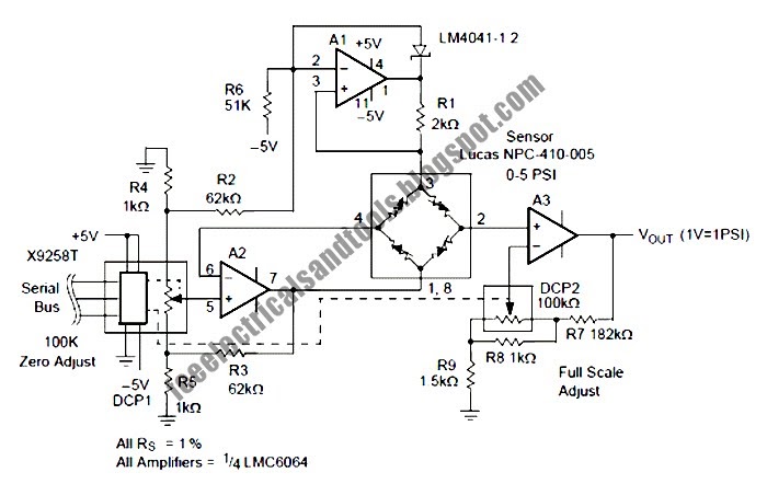 Programmable Pressure Transducer | schematic knowledge
