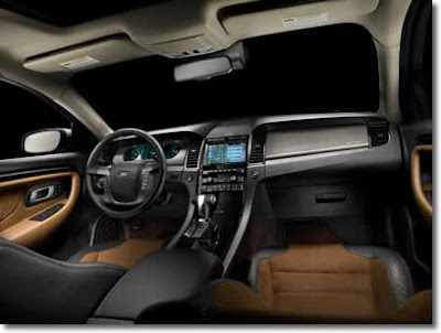 2010 Ford Taurus SHO The new Taurus SHO interior encourages performance driving. Leather-trimmed seats with Miko Suede inserts,