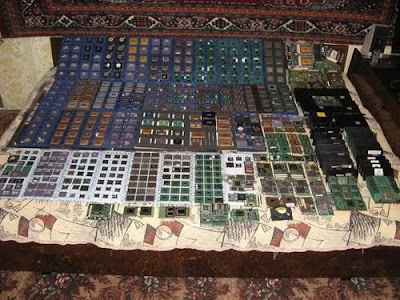 Russian Show Off His Highly Organized CPU Collection