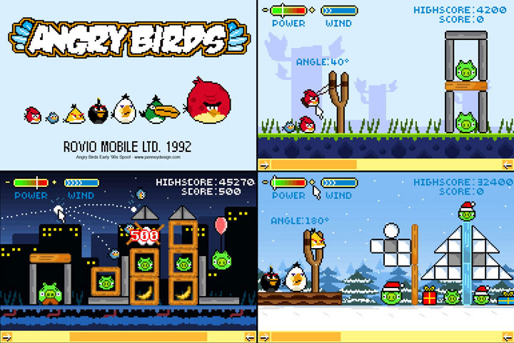 Designers ingleses criam gráficos de 8 bits para Angry Birdsg