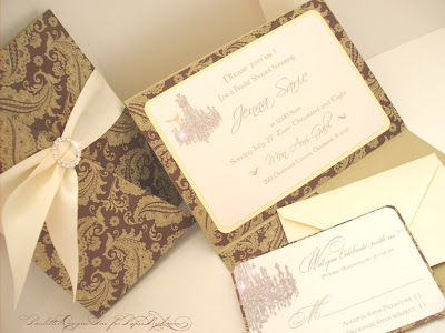 Designs of new wedding invitations have gone into the PaperNoshcom web site
