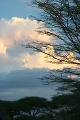 Sunset at our KBC site, next to Mt Kili