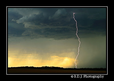 CG lightning from 6/6/09 storm Benjamin, TX