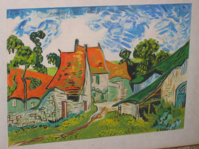 Maisons à AUVERS. (d'après V.Gogh)