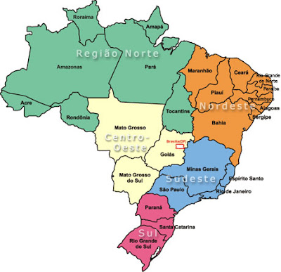 Mapa Brasil Estados