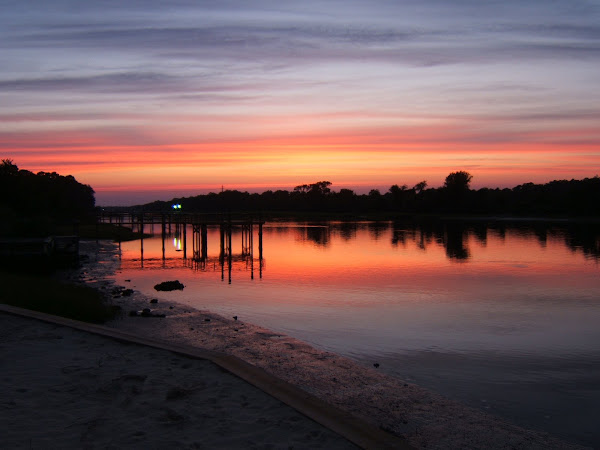 Sunset Over The Harbor