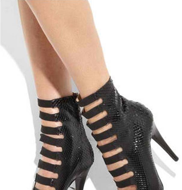 multi strap high heels