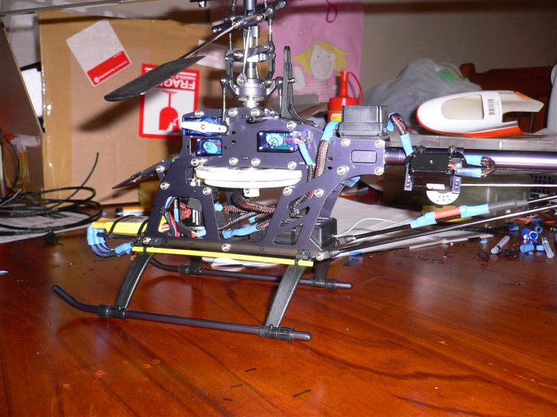 Simon J's RC HeliBlog: Wiring Complete