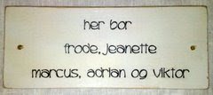 Skilt jeg lager