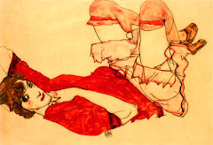 Donna in rosso - Egon Schiele