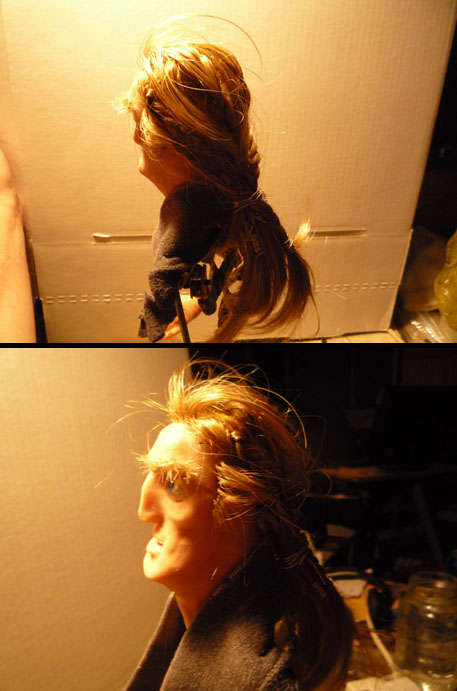 Puppet Hair, front and back