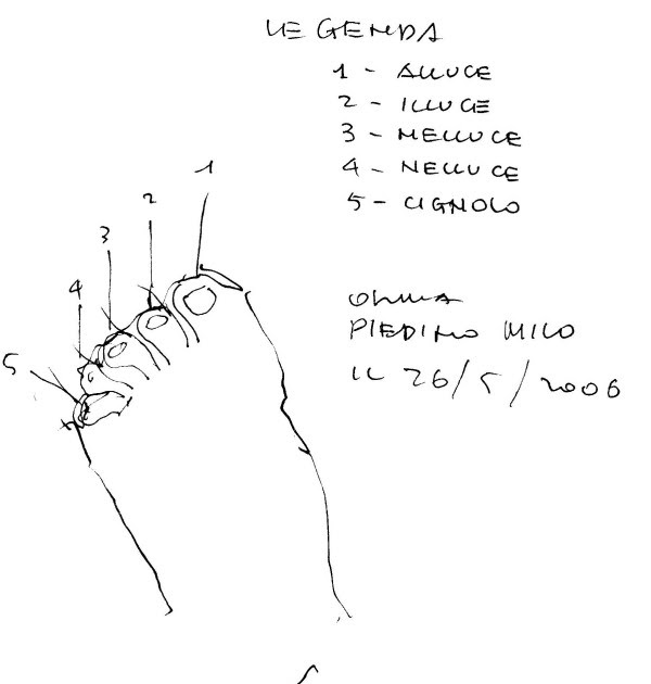 Voglio Una Mela Blu I nomi delle dita dei piedi