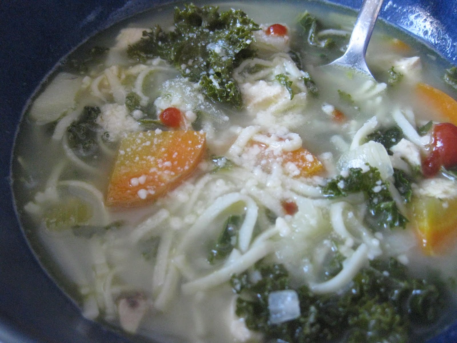 The Blueberry Files Chicken Noodle Kale Soup