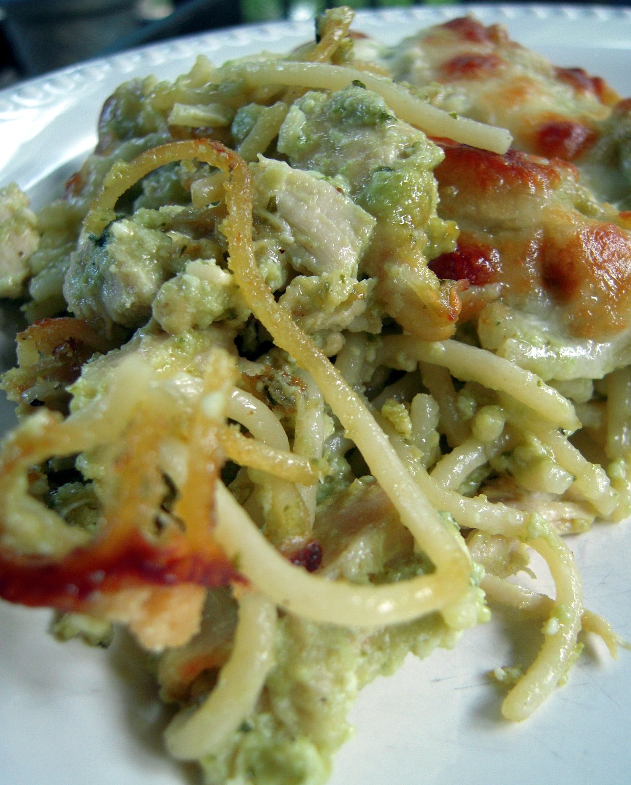 Cheesy Chicken Pesto Pasta Plain Chicken