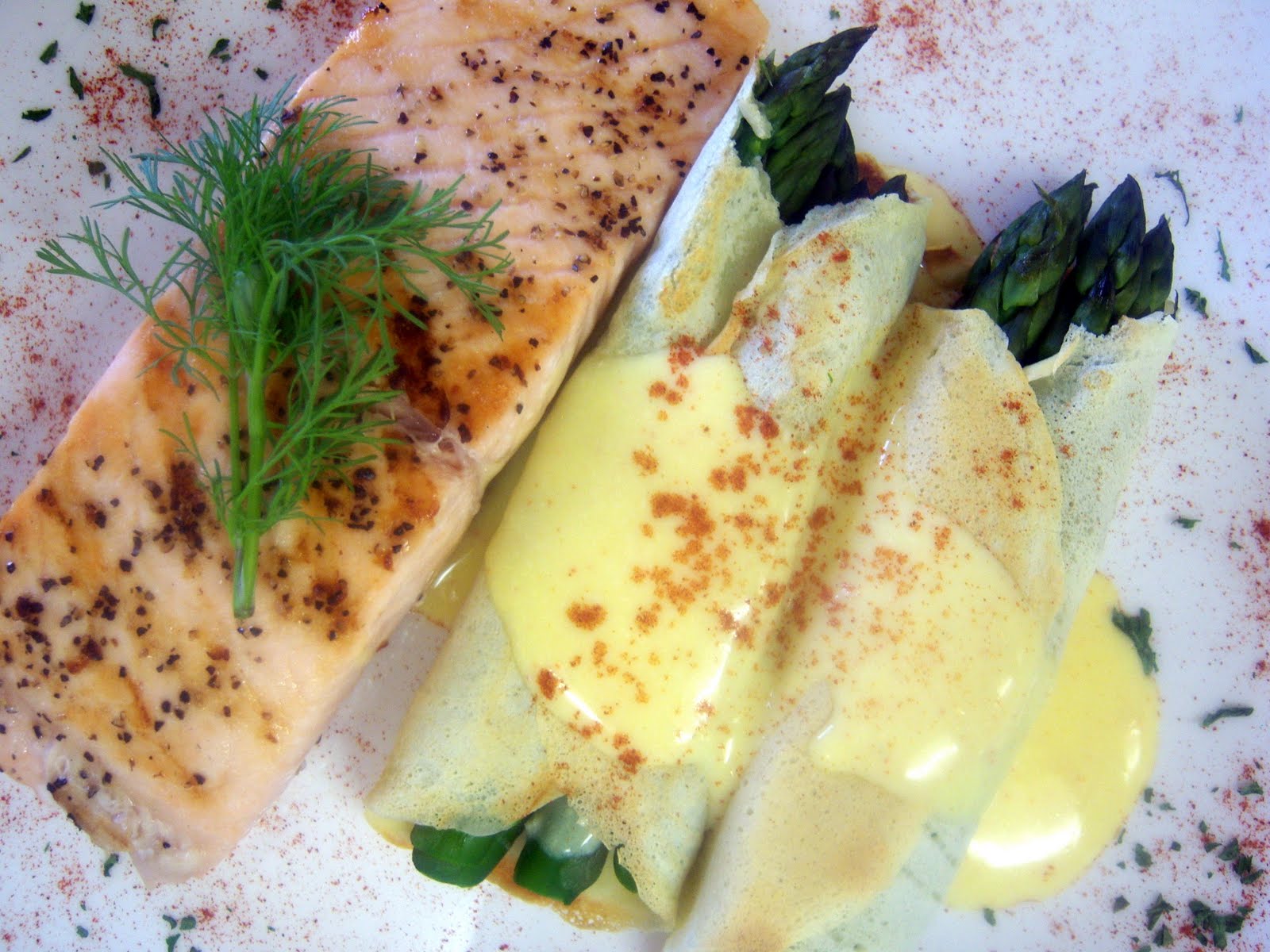 Karen Cooks Asparagus Crepes with LemonButter Sauce