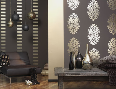 Contemporary Wall  on Modern Furniture  Modern Wallpaper Decor   Bjoux
