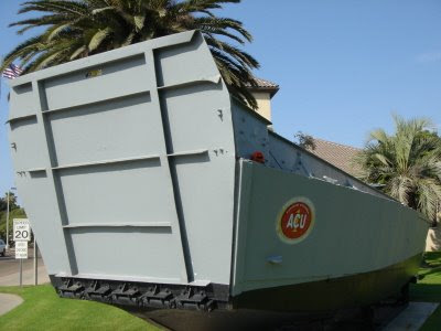 side of a Higgins boat,