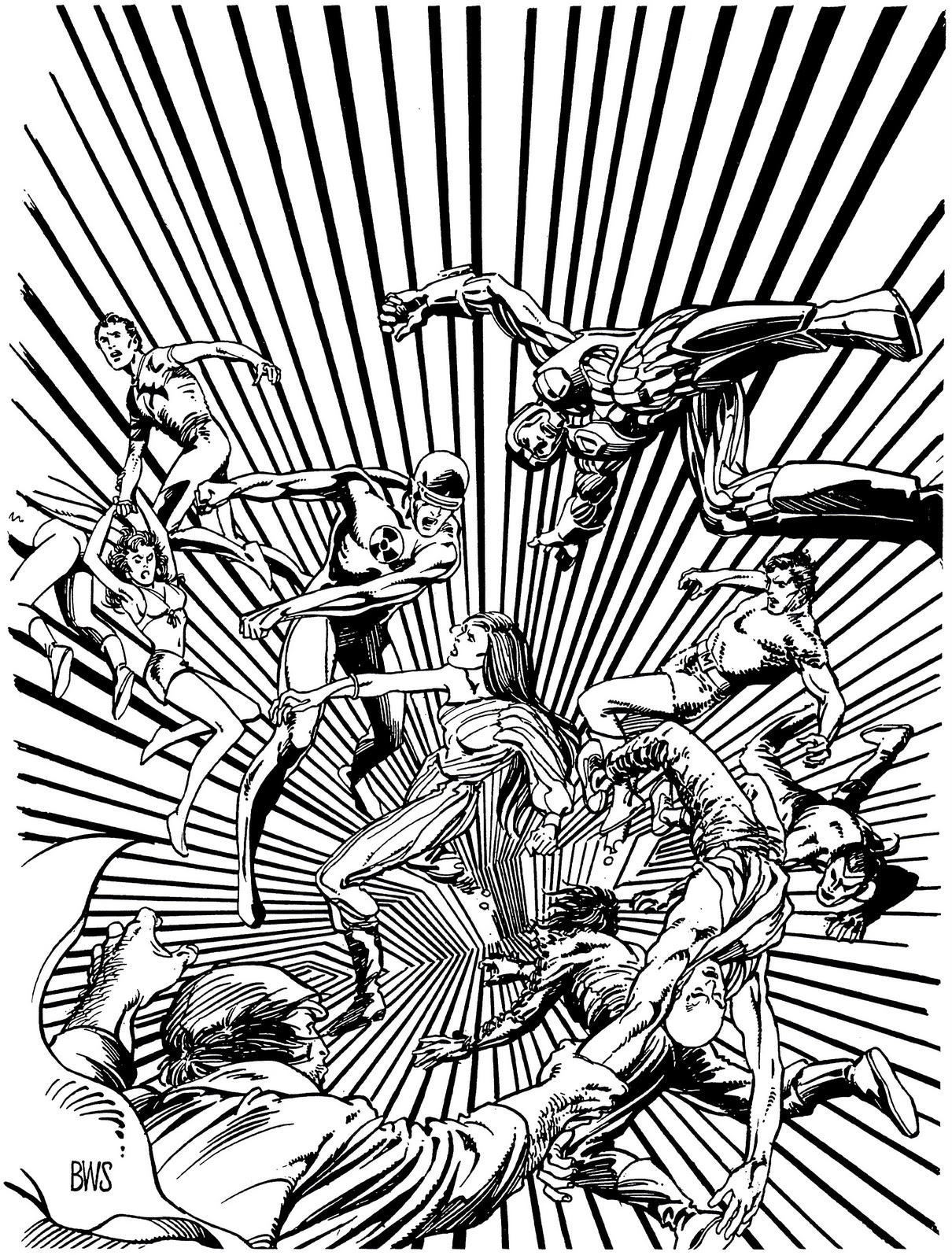 Line Drawing Unity : All things valiant original art unity cover