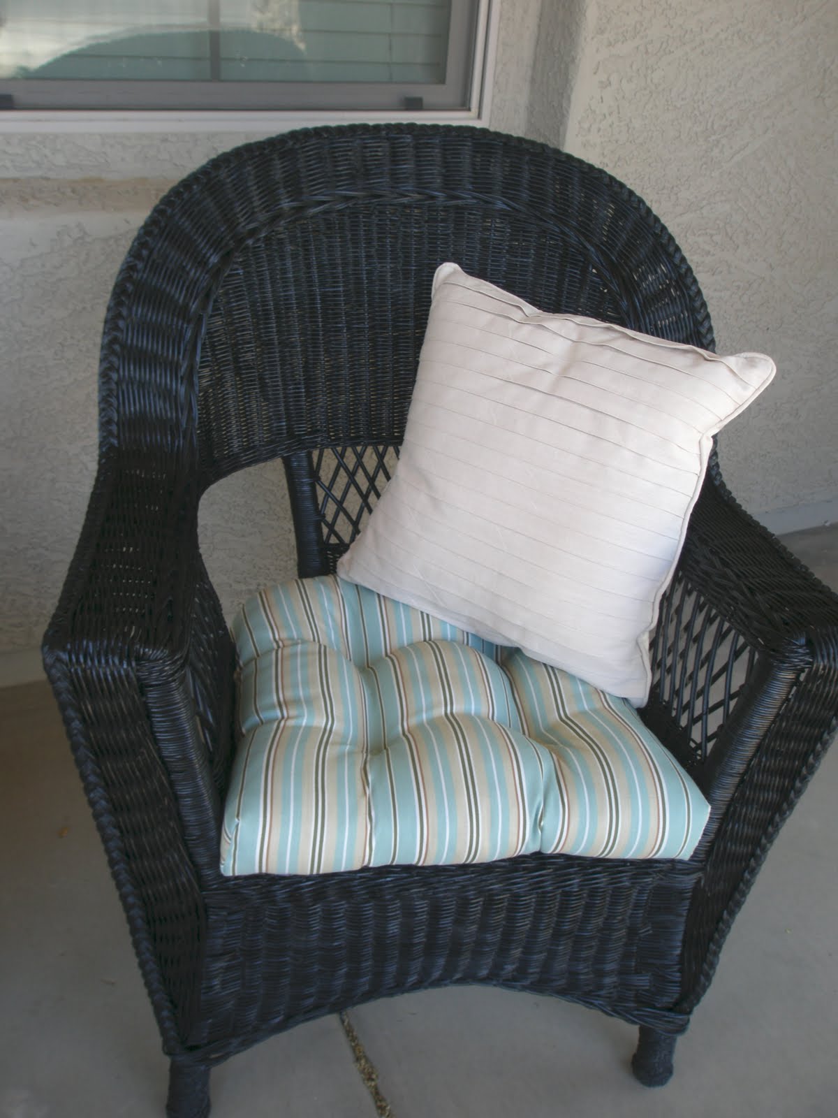 Marin's Creations Wicker Patio Chairs...Before and After