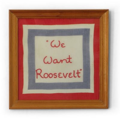 Roosevelt Election Campaign Hanky FDR New Deal Election Campaign memorabilia