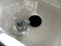 One of two strainers