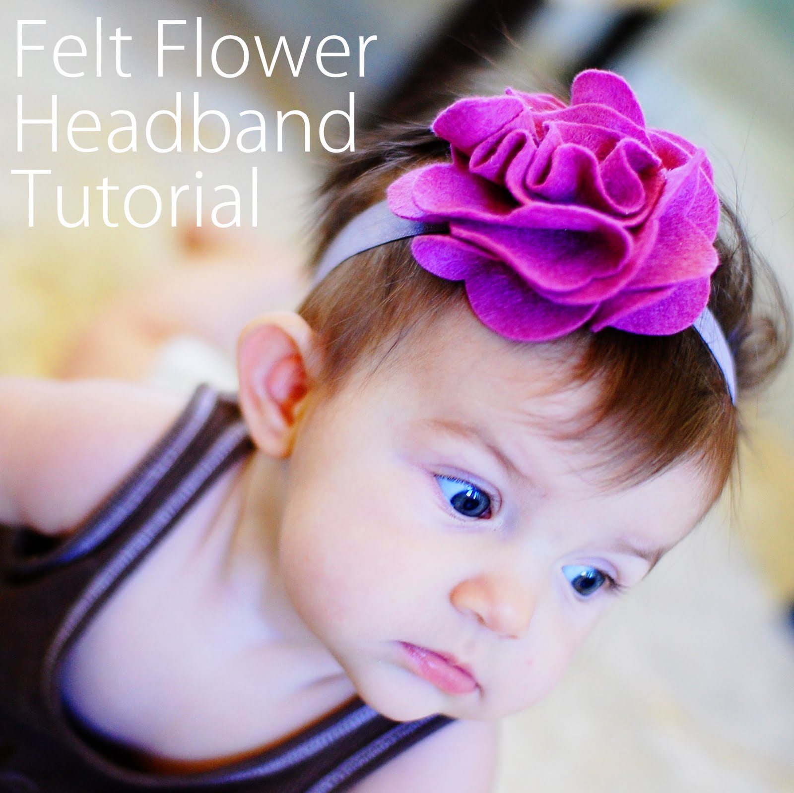 Free Baby Projects Felt Flower Headband