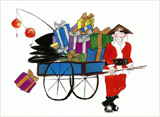 Rickshaw Santa