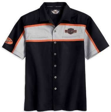 Harley Davidson Short Sleeve Colorblocked Garage Shirt thumbnail image
