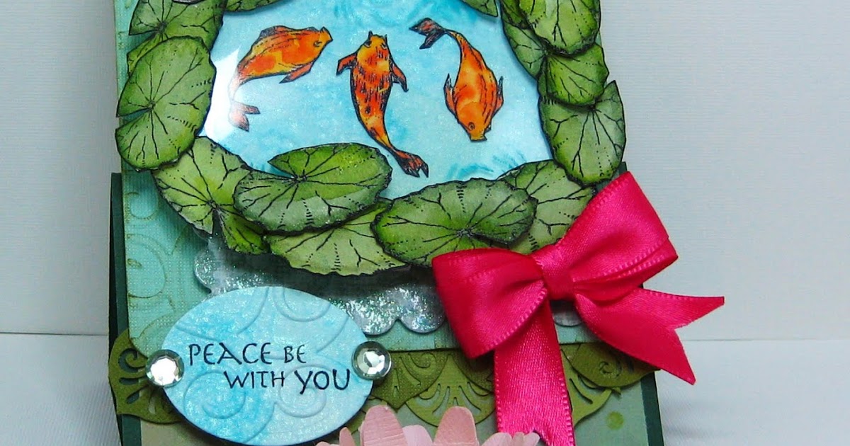 Appel Quilling Garden Waterlily Easel Card