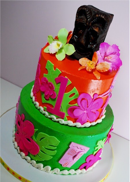 Aloha Themed Birthday Cakes Aloha Themed Birthday Cakes