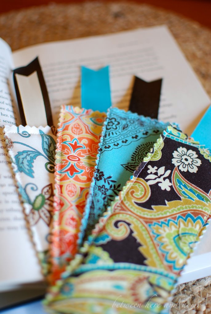 Between Here And Home Fabric Bookmarks