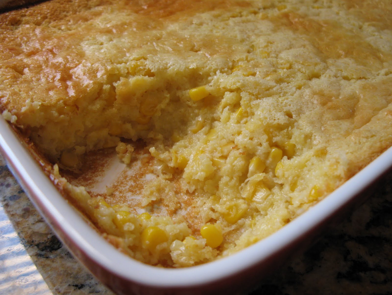 The BakeOff Flunkie Corn Pudding