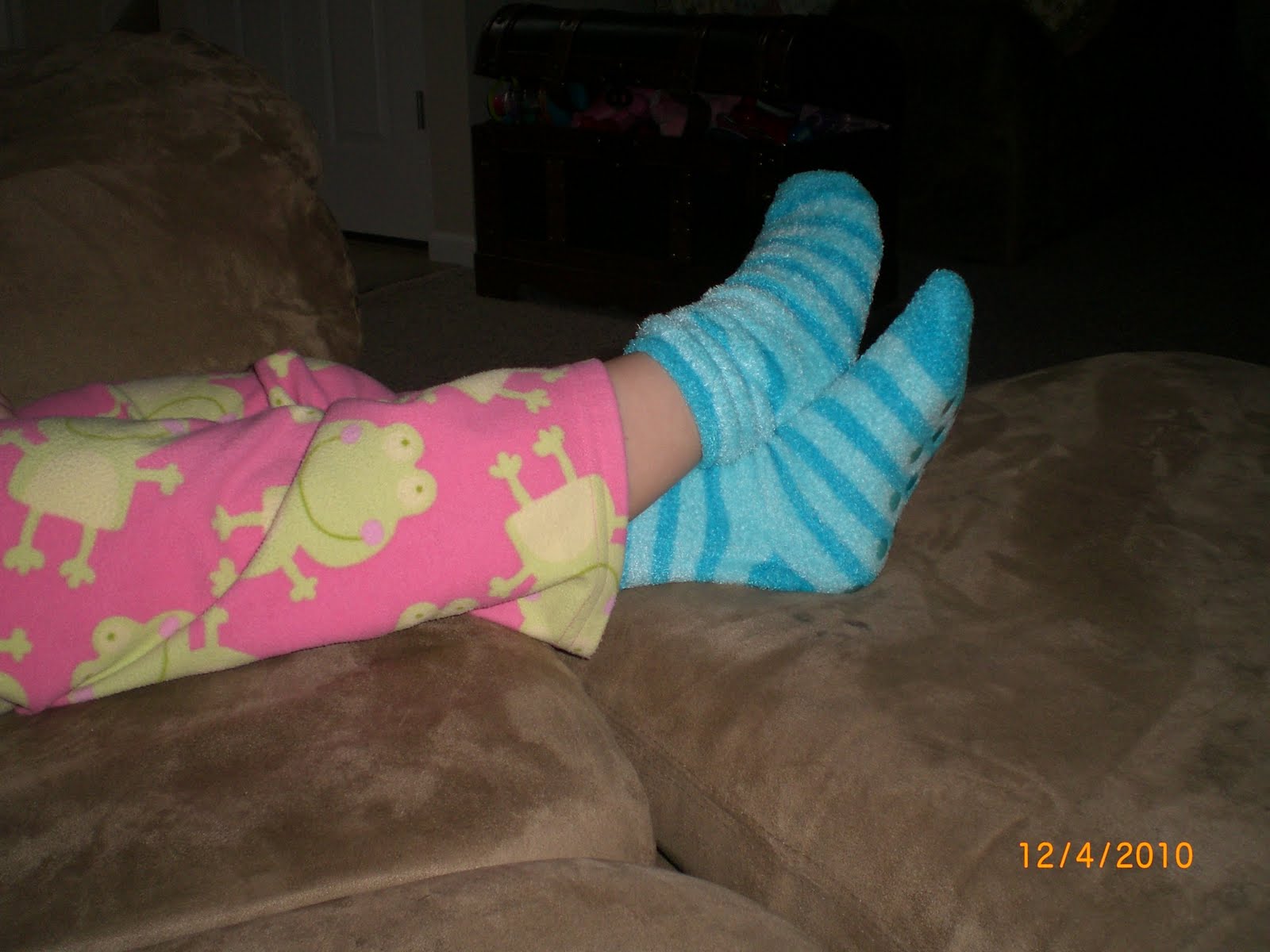 A Day in the Life of the Davidsons Fuzzy socks