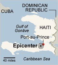 Haiti+earthquake+epicenter