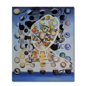 40x60cm No Frame XIXISA Famous Painting Salvador Dali Galatea Spheres Oil Painting Canvas Painting Wall Art for Living Room Home Decor
